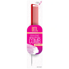 BTL Braiding Metal Pin Tail Fine Tooth Comb Assorted