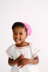 Grace Eleyae Adjustable Kids Slap | Satin-Lined Cap - Purple