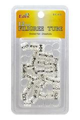 Eden Silver Filigree Tubes - 12mm #53721