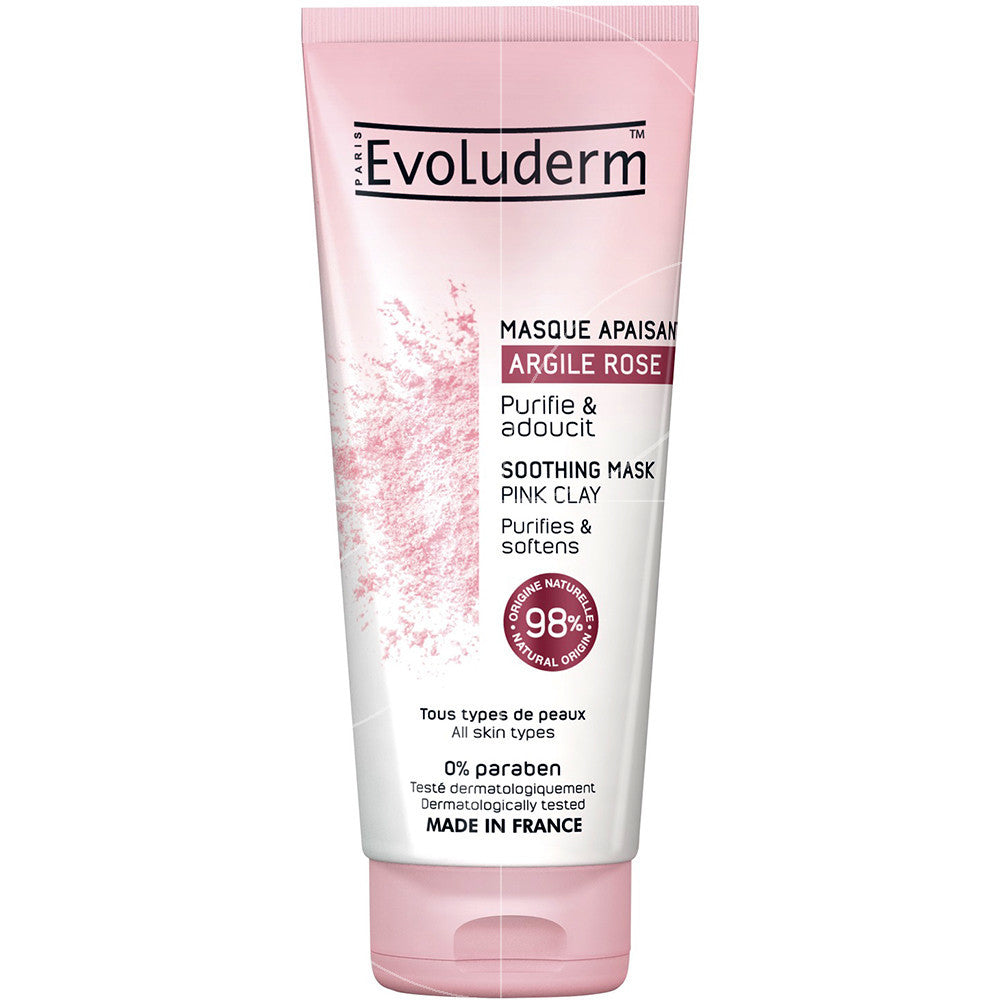 Evoluderm EVOLUDERM® MASQUE APAISANT ARGILE ROSE - Authentic Skincare Treatment