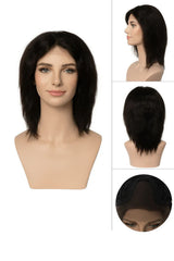 Floria: 100% Human Hair L Part Lace Front Wig