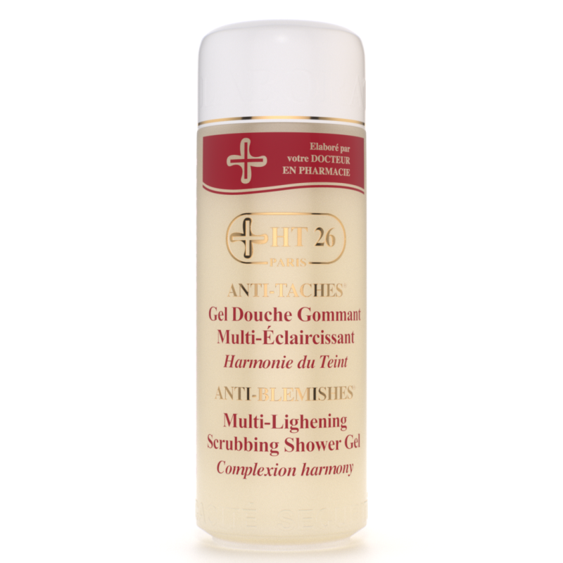 HT26 Paris HT26 PARIS ® ANTI-TÂCHES. Gel Douche Gommant Multi-Éclaircissant - Authentic Skincare Treatment