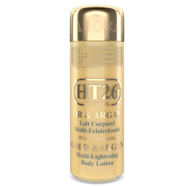 HT26 Paris HT26 ® OR & ARGAN LAIT Corporel Multi Éclaircissant - Authentic Skincare Treatment