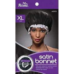 Ms. Remi Satin Bonnet XL Black #4414