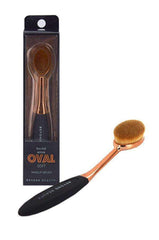 Rose Gold Oval Soft Makeup Brush - Medium