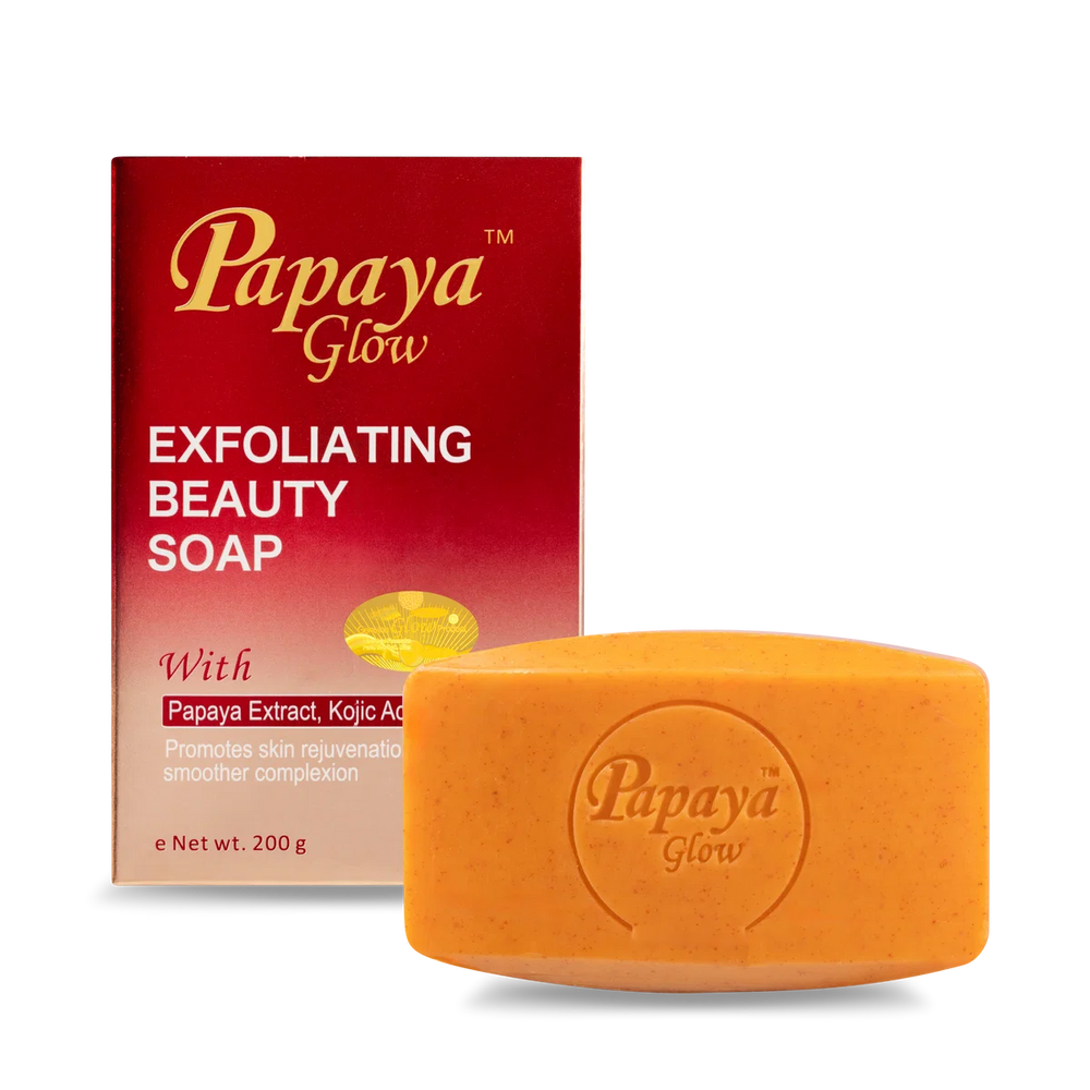 Glow PAPAYA GLOW ® SAVON de Beauté Exfoliant - Authentic Skincare Treatment