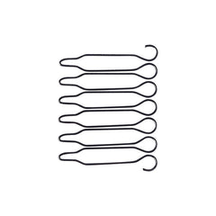 2pc Spring Wig Comb Black