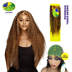Rio 100% Virgin Human Hair Bohemian 5x5 Closure - Yonce Brown