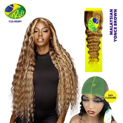 Rio 100% Virgin Human Hair Malaysian Wave 5x5 Closure - Yonce Brown
