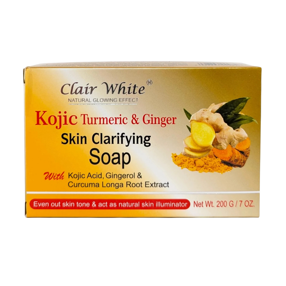 Clair White CLAIR WHITE® KOJIC Curcuma et Gingembre SAVON Clarifiant - Authentic Skincare Treatment