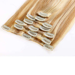 Just Like Human Hair 7pc Clip On Hair Extensions