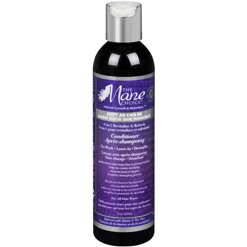 The Mane Choice Soft As Can Be Revitalize & Refresh 3-in-1 Co-Wash, Leave In, Detangler - Deluxe Beauty Supply