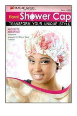Magic Gold Floral Shower Cap