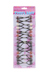 Magic Gold Hair Baubles - Round #XS17 Brown Mix
