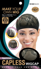 Qfitt Traditional Capless Wig Cap # 5065 Black