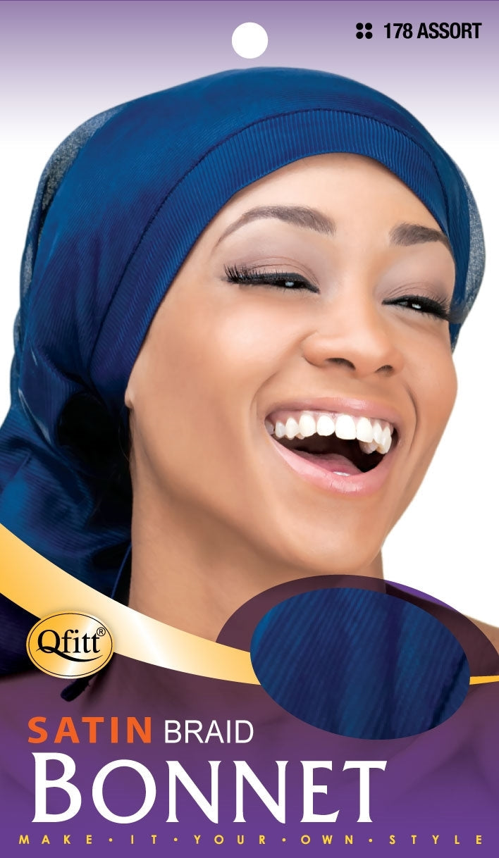 Qfitt Satin Braid Bonnet #178 Assorted
