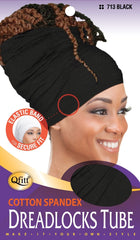 Qfitt Cotton Spandex Dreadlocks Tube #713 Black