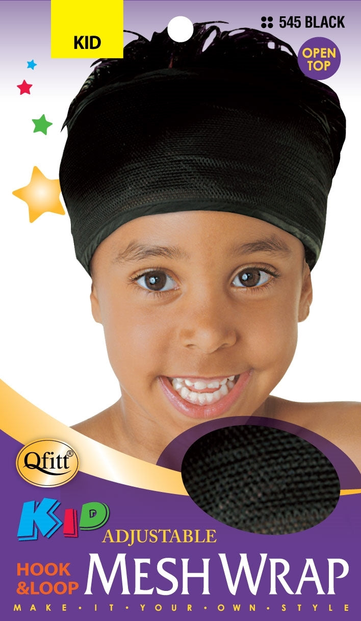 Qfitt Kids Adjustable Mesh Wrap #545 Black