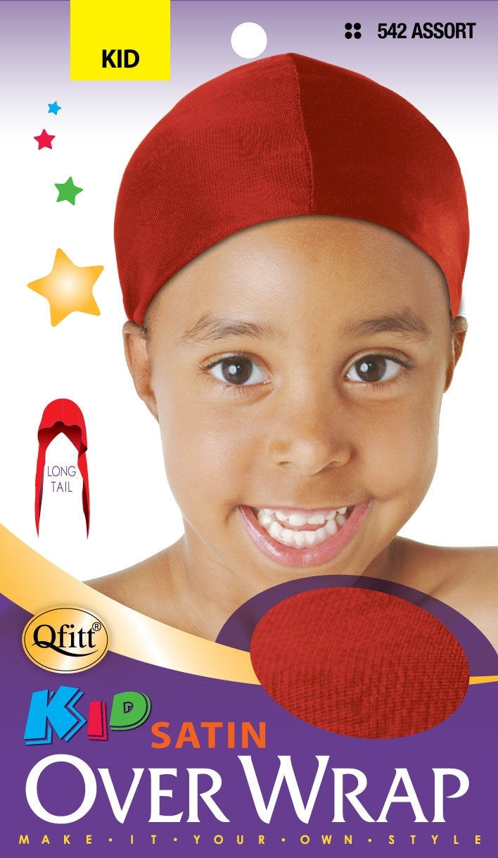 Qfitt Kids Satin OverWrap DuRag #542 Assorted