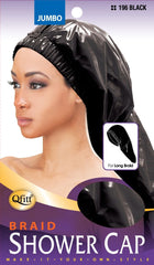 Qfitt Jumbo Braid Shower Cap #196 Black