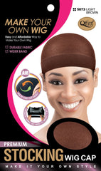 Qfitt Premium Stocking Wig Cap #5073 Light Brown
