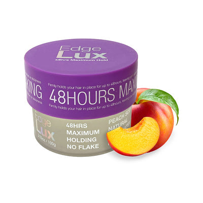 Lux Collection Edge Lux 48 Hour Maximum Hold Hair Gel Tamer 3.5oz - Peach
