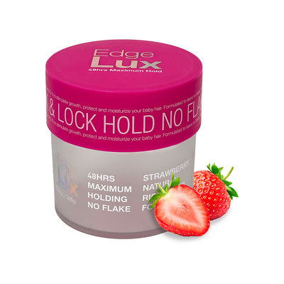 Lux Collection Edge Lux 48 Hour Maximum Hold Hair Gel Tamer 10oz - Strawberry