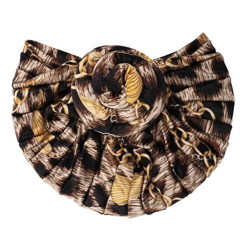 Ms. Remi Silky Top Knot Pre-Tied Turban Head Scarf -  Assorted #3678