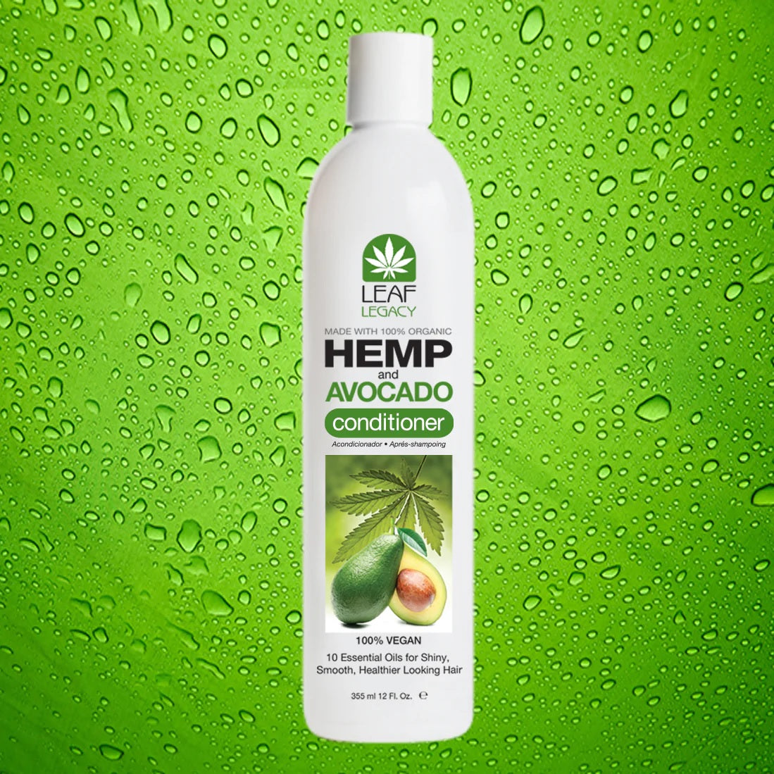 Leaf Legacy - conditioner with hemp and avocado, 355 ml image 1