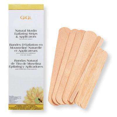 GiGi Natural Muslin Epilating Strips & Applicators