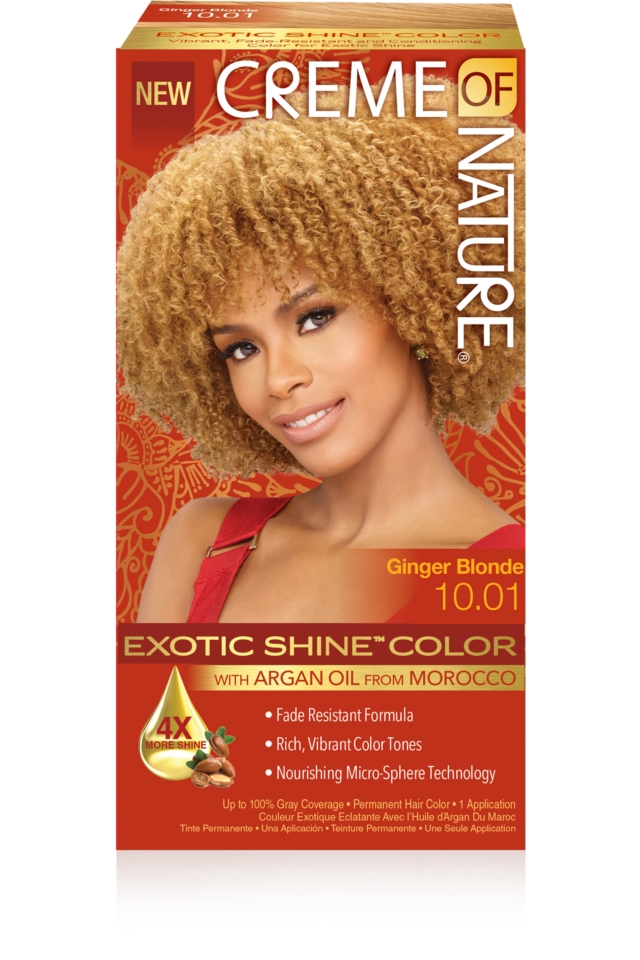 Creme Of Nature Exotic Shine Color-10.01 Ginger Blonde