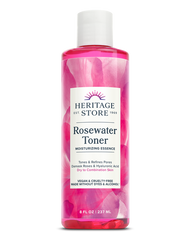 Heritage Store Rosewater Toner Moisturizing Essence 8oz