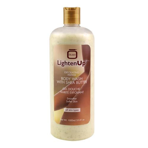 LightenUp Plus Exfoliating Papaya Body Wash With Shea Butter 1000ml / 33.81 fl oz