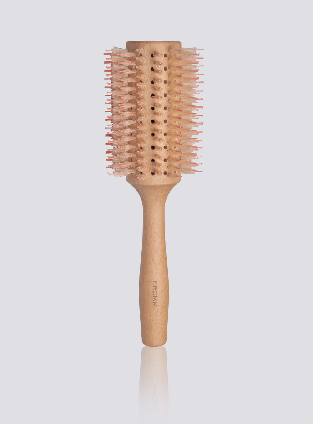 FROMM Mission Sleek Vented Round Wood Hair Brush w/Boar Bristles - 1 3/4"