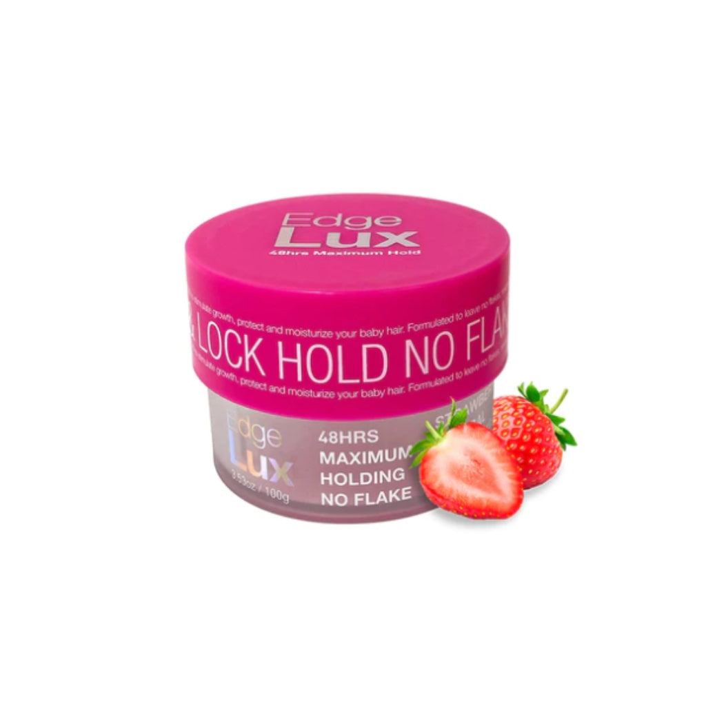 Lux Collection Edge Lux 48 Hour Maximum Hold Hair Gel Tamer 3.53oz - Strawberry