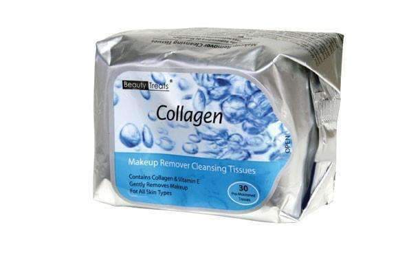 Beauty Treats Makeup Remover Cleansing Tissues - Collagen