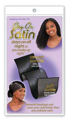 Stay On Satin Wrapping Scarf - Style 1170 Black