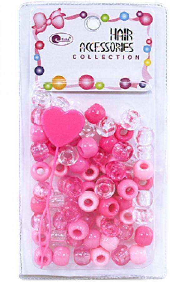Medium Hair Beads - Pink Mix #1638