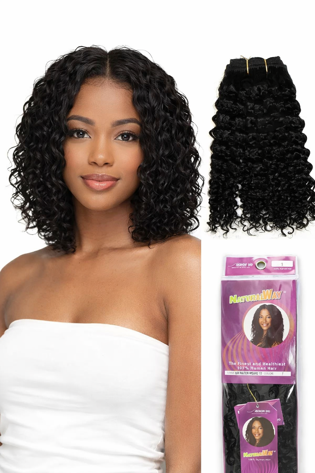NaturalWay 100% Human Hair Yaki Water Wave Weave (8" 12") – Limited Stock