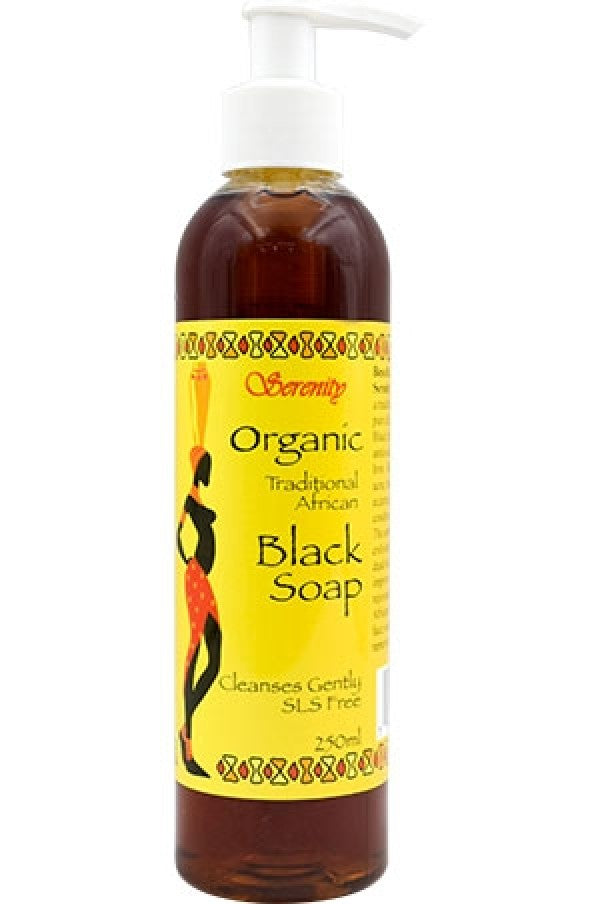 Serenity Organic Liquid Black Soap 250ml