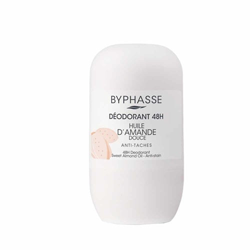 BYPHASSE 48H deodorant sweet almond oil anti stain 50ml image 0