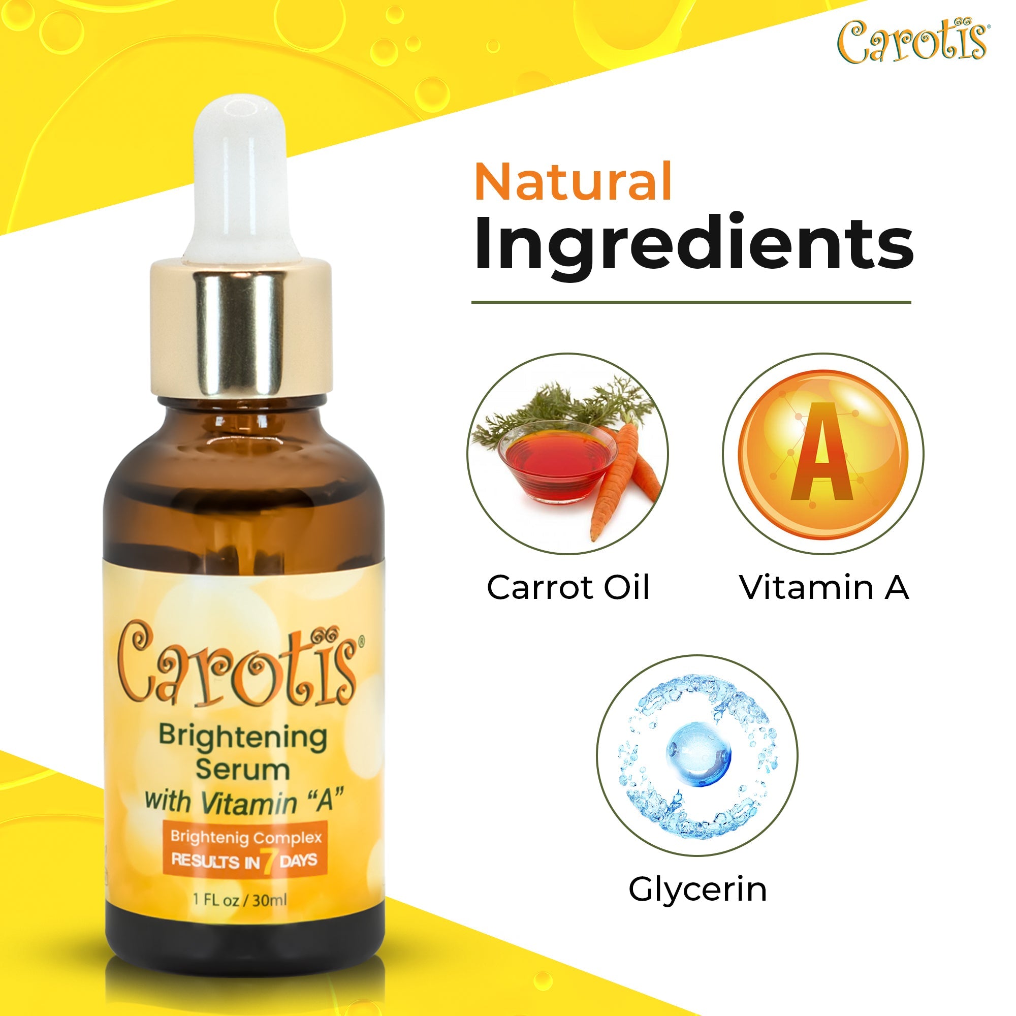 Carotis Brightening Serum With Vitamin A 30ml / 1 fl oz