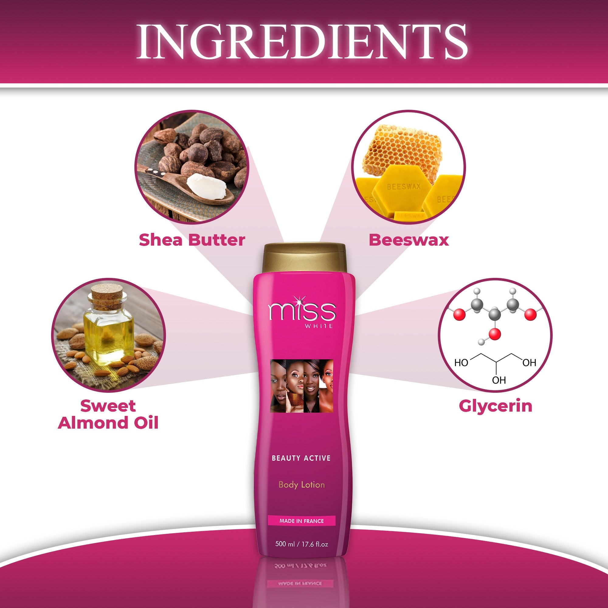 Fair and White Miss White Beauty Brightening Lotion 7 days 500ml