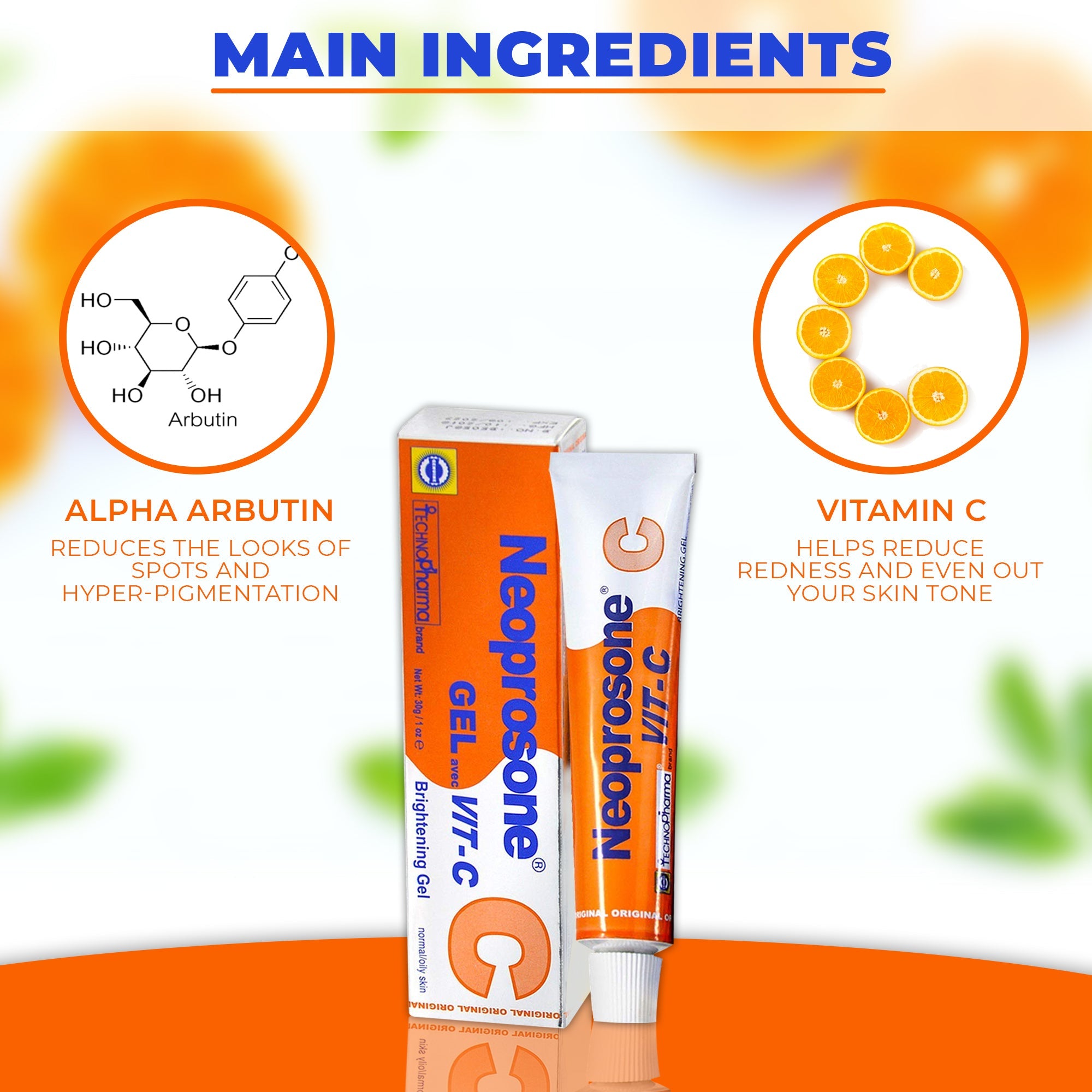 Neoprosone Brightening Gel with Vitamin "C" 30g