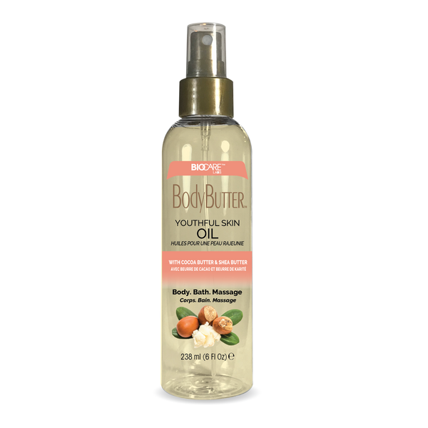 BioCare BodyButter Youthful Skin Body Oil w/ Cocoa Butter & Shea Butter Infused with Vitamin E