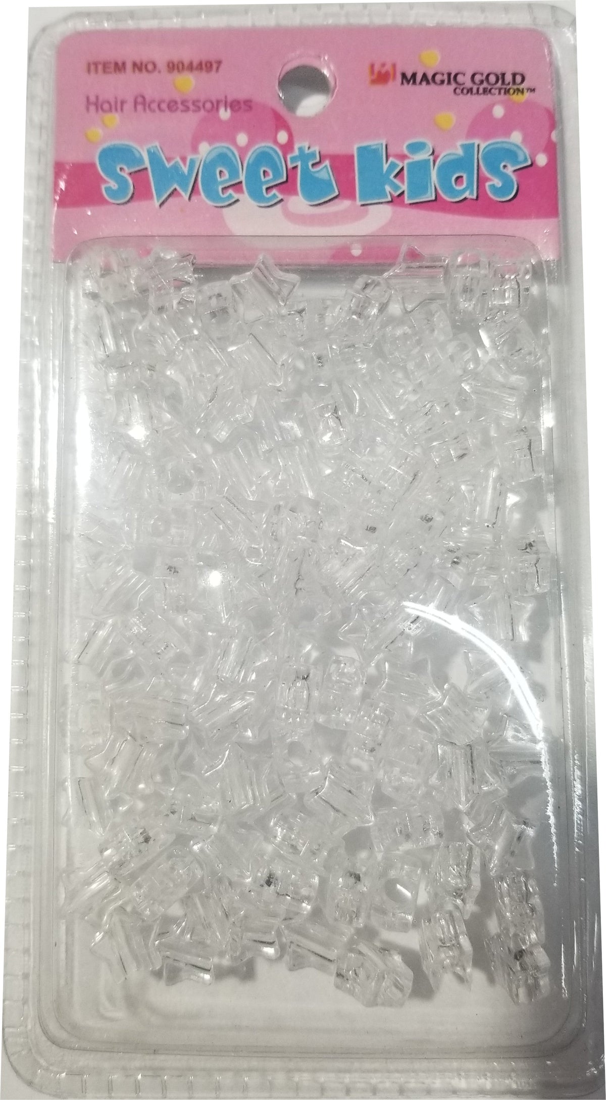 Sweet Kids Hair Beads - Star Clear #1653