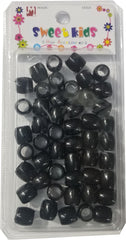 Sweet Kids Medium Hair Beads - Black #1642