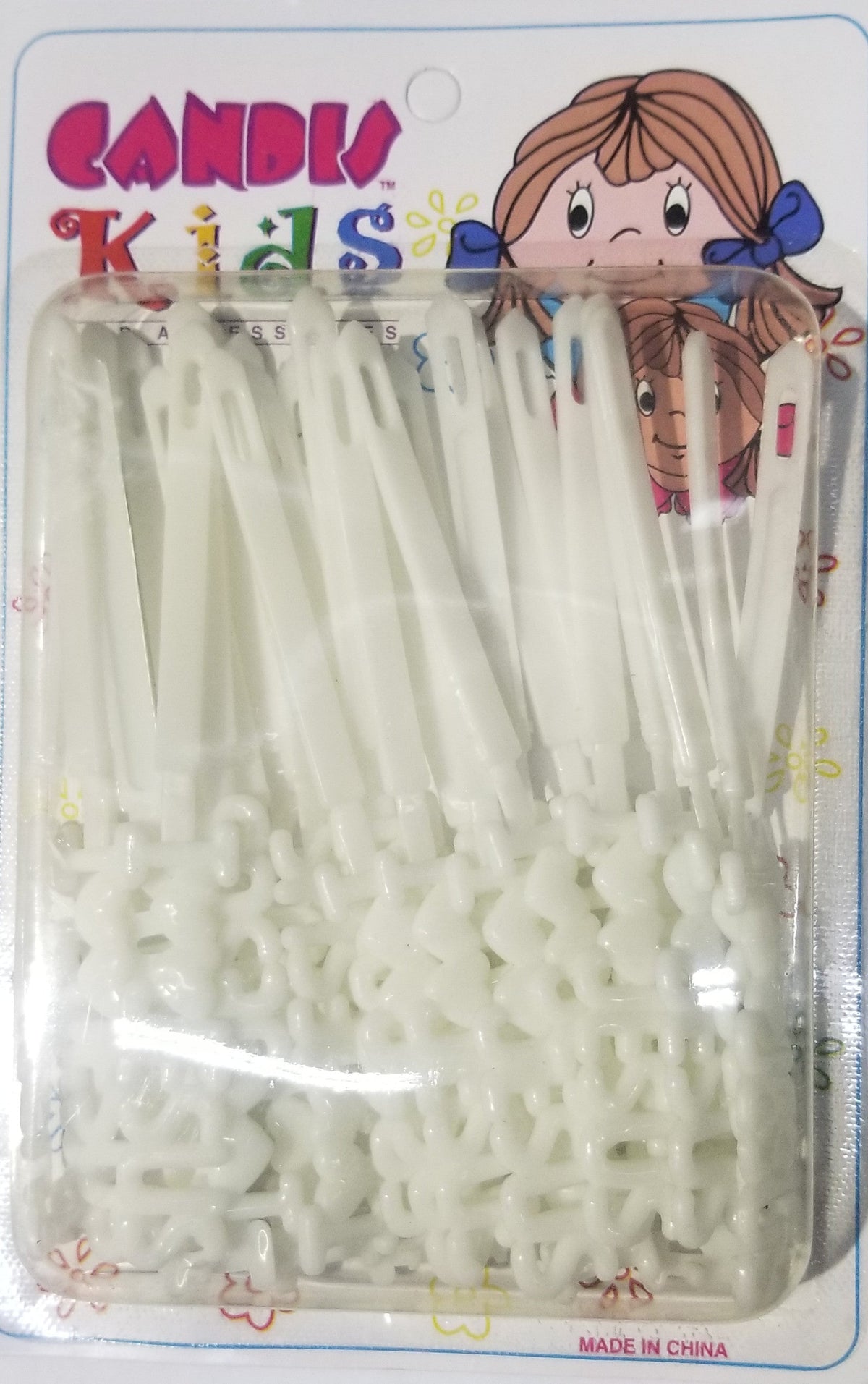 Candis Kids Hair Barrettes - I Love Jesus White #BRT12601