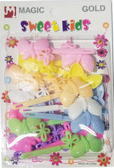 Sweet Kids Hair Barrettes - Butterflies Patel Mix #5127PA