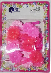 Tara Hair Barrettes - Flowers Pink Assorted #ZQ72661